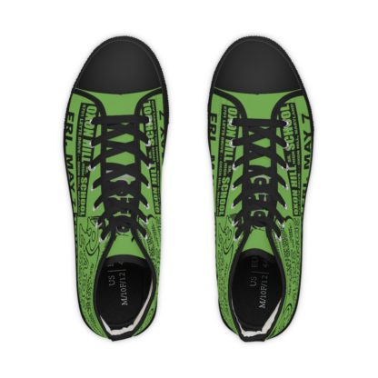 *Kicks - Oxon Hill HS – Rare Essence - Men’s Black Print on Green High-Top - Image 8