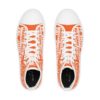 *Kicks - Friendly Annex – Rare Essence & Prophecy – Men’s White Print on Orange High-Top - Image 2