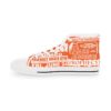 *Kicks - Friendly Annex – Rare Essence & Prophecy – Men’s White Print on Orange High-Top - Image 5