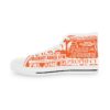 *Kicks - Friendly Annex – Rare Essence & Prophecy – Men’s White Print on Orange High-Top - Image 6