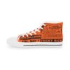 *Kicks - Oxon Hill HS – Rare Essence - Men’s Black Print on Orange High-Top - Image 5