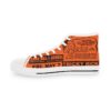 *Kicks - Oxon Hill HS – Rare Essence - Men’s Black Print on Orange High-Top - Image 6