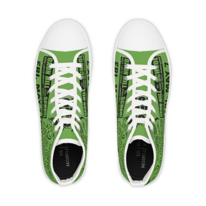 *Kicks - Oxon Hill HS – Rare Essence - Men’s Black Print on Green High-Top - Image 2