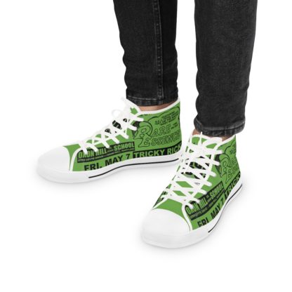 *Kicks - Oxon Hill HS – Rare Essence - Men’s Black Print on Green High-Top - Image 7