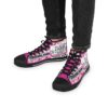 *Kicks – Panorama Room – Rare Essence – Men’s White Print on Pink High-Top - Image 14