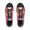 *Kicks - RFK Stadium - RE, Chuck, Benny – Men’s Pink & Orange Print on White High-Top - Image 2