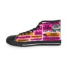 *Kicks - RFK Stadium - RE, Chuck, Benny – Men’s Pink & Orange Print on White High-Top - Image 6
