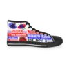*Kicks – Washington Coliseum – Battle Of The Bands – Men’s Red & Blue Print on White High-Top