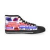 *Kicks – Washington Coliseum – Battle Of The Bands – Men’s Red & Blue Print on White High-Top - Image 4