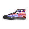 *Kicks – Washington Coliseum – Battle Of The Bands – Men’s Red & Blue Print on White High-Top - Image 5