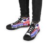 *Kicks – Washington Coliseum – Battle Of The Bands – Men’s Red & Blue Print on White High-Top - Image 7