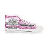 *Kicks – Panorama Room – Rare Essence – Men’s White Print on Pink High-Top - Image 4