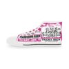 *Kicks – Panorama Room – Rare Essence – Men’s White Print on Pink High-Top - Image 5