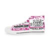 *Kicks – Panorama Room – Rare Essence – Men’s White Print on Pink High-Top - Image 6