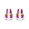 *Kicks - RFK Stadium - RE, Chuck, Benny – Men’s Pink & Orange Print on White High-Top - Image 9