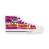 *Kicks - RFK Stadium - RE, Chuck, Benny – Men’s Pink & Orange Print on White High-Top - Image 10