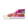 *Kicks - RFK Stadium - RE, Chuck, Benny – Men’s Pink & Orange Print on White High-Top - Image 11