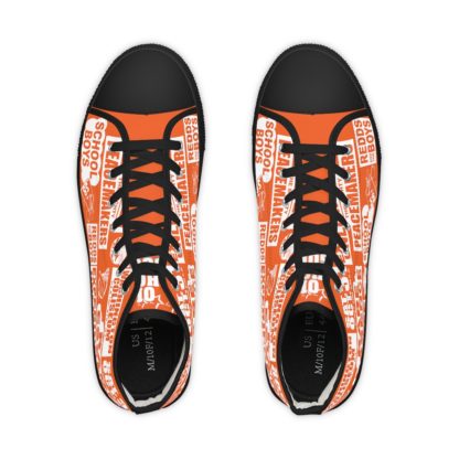 *Kicks – Washington Coliseum – RE, EU, PeaceMakers, Redds & School Boys – White Print on Orange High-Top - Image 2