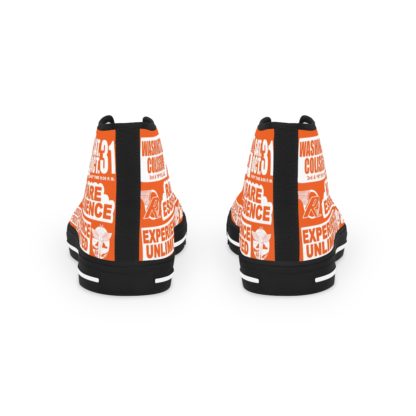 *Kicks – Washington Coliseum – RE, EU, PeaceMakers, Redds & School Boys – White Print on Orange High-Top - Image 3