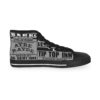 *Kicks – Tip Top Inn – Ayre Rayde – Men’s Grey Print on Black High-Top - Image 4