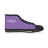 *Kicks – OSGOGO – Men’s White Print on Light Purple High-Top - Image 4