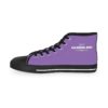 *Kicks – OSGOGO – Men’s White Print on Light Purple High-Top - Image 5