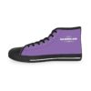 *Kicks – OSGOGO – Men’s White Print on Light Purple High-Top - Image 6
