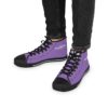 *Kicks – OSGOGO – Men’s White Print on Light Purple High-Top - Image 7
