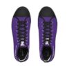 *Kicks – OSGOGO – Men’s White Print on Purple High-Top - Image 8