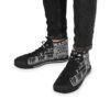 *Kicks – Tip Top Inn – Ayre Rayde – Men’s Grey Print on Black High-Top - Image 7