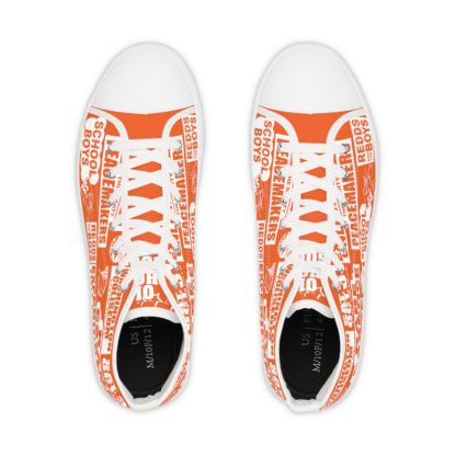 *Kicks – Washington Coliseum – RE, EU, PeaceMakers, Redds & School Boys – White Print on Orange High-Top - Image 8