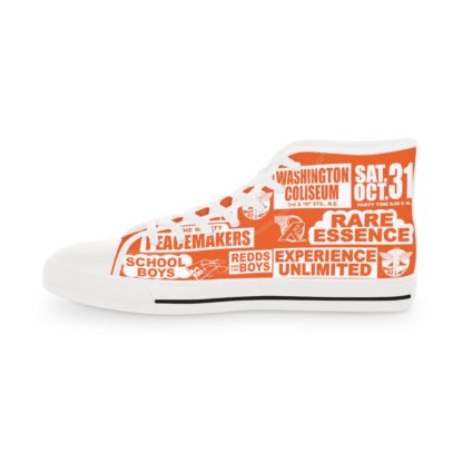 *Kicks – Washington Coliseum – RE, EU, PeaceMakers, Redds & School Boys – White Print on Orange High-Top - Image 11