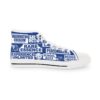 *Kicks – Washington Coliseum – RE, EU, PeaceMakers, Redds & School Boys – White Print on Blue High-Top