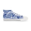 *Kicks – Washington Coliseum – RE, EU, PeaceMakers, Redds & School Boys – White Print on Blue High-Top - Image 4