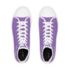 *Kicks – OSGOGO – Men’s White Print on Light Purple High-Top - Image 8