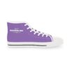 *Kicks – OSGOGO – Men’s White Print on Light Purple High-Top - Image 10