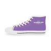 *Kicks – OSGOGO – Men’s White Print on Light Purple High-Top - Image 11