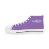 *Kicks – OSGOGO – Men’s White Print on Light Purple High-Top - Image 12