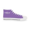 *Kicks – OSGOGO – Men’s White Print on Light Purple High-Top - Image 13