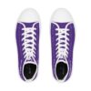 *Kicks – OSGOGO – Men’s White Print on Purple High-Top - Image 2