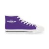 *Kicks – OSGOGO – Men’s White Print on Purple High-Top - Image 4