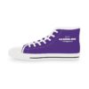 *Kicks – OSGOGO – Men’s White Print on Purple High-Top - Image 5