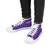 *Kicks – OSGOGO – Men’s White Print on Purple High-Top - Image 7