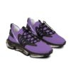 *Kick's II – OSGOGO – White Print on Light Purple Men's Mesh Sports Sneakers - Image 2