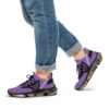 *Kick's II – OSGOGO – White Print on Light Purple Men's Mesh Sports Sneakers - Image 10