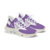 *Kick's II – OSGOGO – White Print on Light Purple Men's Mesh Sports Sneakers - Image 11
