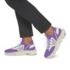 *Kick's II – OSGOGO – White Print on Light Purple Men's Mesh Sports Sneakers - Image 20