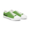 *Kicks – OSGOGO Cursive – Men’s Black Print on Green Low-Top - Image 9
