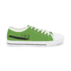 *Kicks – OSGOGO Cursive – Men’s Black Print on Green Low-Top - Image 13
