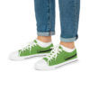 *Kicks – OSGOGO Cursive – Men’s Black Print on Green Low-Top - Image 16